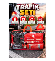 Araç Acil Durum Trafik Seti – Yangın Söndürücü, İlk Yardım Kiti ve Reflektörlü