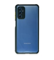 Galaxy M52 5G Kılıf Miami Şeffaf Silikon - Koyu Yeşil