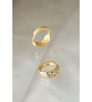 Gold Renk Metal Zirkon Taşlı Minimal Halka Küpe (Çok Renkli)