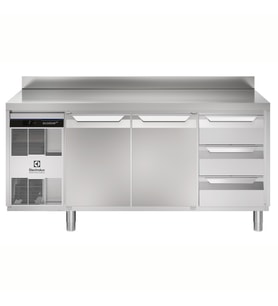 Electrolux Professional EH3H3AAC Endüstriyel S.tezgah,440l,2kapı+3x1/3çekmece,sırt-hd ,710038