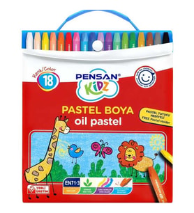 Pensan Kidz Pastel Boya Çantalı 18 Renk 98121