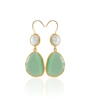 Kadir Jewellery 22 Ayar Altın Kaplama Kadın Sallantılı Küpe -El İşçiliği Ve Hipoalerjenik Küpe