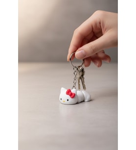 Hello Kity Sevimli Kedi Figürlü Hareketli Anahtarlık