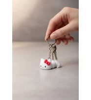 Hello Kity Sevimli Kedi Figürlü Hareketli Anahtarlık