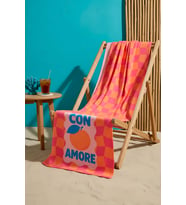 Con Amore Çizgili Plaj Havlusu 70x150 cm