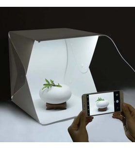 pilelistore Ürün Çekim Çadırı Mini Fon Fotoğraf Stüdyosu Ledli Işık Perdesi