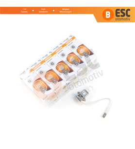 Sis Lambası Römork Arazi Aracı Farı İçin 10 Adet OSRAM ORIGINAL 64151 12V 55W PK22s H3 Halojen Ampul