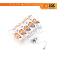 Sis Lambası Römork Arazi Aracı Farı İçin 10 Adet OSRAM ORIGINAL 64151 12V 55W PK22s H3 Halojen Ampul