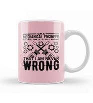 I Am A Mechanical Engineer 01 Kupa Bardak Porselen