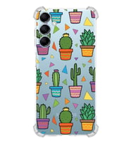 PrintiFy Samsung Galaxy M14 Uyumlu Water Color 4 Baskılı Şeffaf Köşe Korumalı Antişok Kılıf