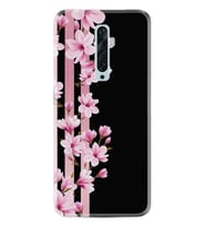 Oppo Reno 2Z 4 Lite 4 Pro 5 6 7 A31 Kılıf Desemli Silikon Pink Flowers 3 1393