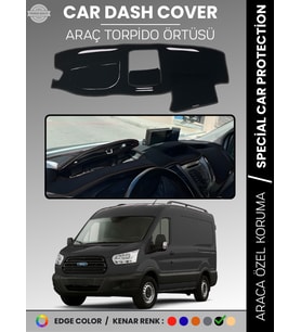 FORD TRANSİT V363 (2014-2019) KAPAKLI Torpido Örtüsü Torpido Koruma Tam Uyum Kaymaz Kolay Montaj
