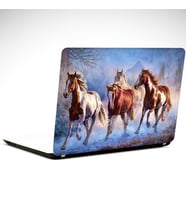 Koşan Asil Atlar Laptop Sticker 15.4 inch (37X26CM)