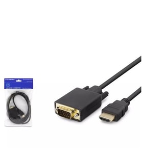 HADRON HDX7795 HDMI TO VGA KABLO PVC 120HZ 1080P 1.8mt SİYAH