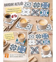 Dekoratif Desenler 8 7x7 – 6’lı Set Dekoratif Kare Tasarım