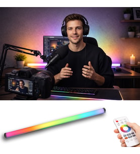Pixel RGB LED Işık Kanalı 12V Hazır Tak-Çalıştır 1 Metre Dinamik Efektli Alüminyum Profil Gamer Streamer Stüdyo & Dış Mekan Aydınlatma
