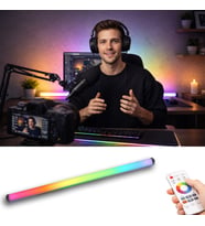 Pixel RGB LED Işık Kanalı 12V Hazır Tak-Çalıştır 1 Metre Dinamik Efektli Alüminyum Profil Gamer Streamer Stüdyo & Dış Mekan Aydınlatma