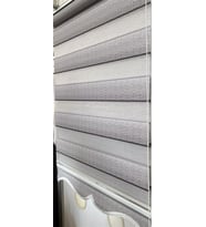 Zebra Stor Perde Gri Renk Geçişli Etek Dilimli ST 048