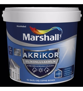 AKRİKOR SİLİKONLU AKRİLİK BC BAZ DIŞ CEPHE BOYASI 7,5 LT