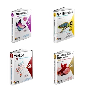 LGS 8.Sınıf Matematik Fen  Türkçe İnkılap BTS Soru Bankası