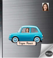 Kişiye Özel Kadın Ahşap Magnet -14