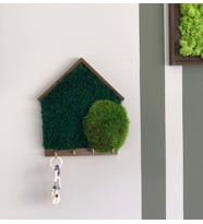 Archimoss Design Mumyalanmış Kara Yosunlu Anahtarlık