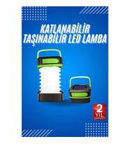 Mey İthalat® Kamp Lambası Katlanabilir Lamba Solar Şarjlı Led Lamba El Fenerli