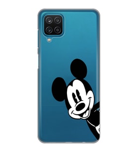 Samsung Galaxy M32 Uyumlu Mickey Mouse Tasarımlı Şeffaf Telefon Kılıfı