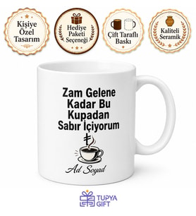 Maaş Zammı Bekleyen Çalışanlara Esprili Patron Göndermeli Kupa Bardak Hediye