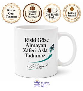 Girişimciye Risk Alma Startup Ruhu Yatırımcı Sunumu Kupa Bardak Hediye