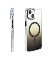 Coverzone iPhone 13 i�in K?l?f MagSafe ile uyumlu Transparan Renk Ge�i?li Z-Toros M-safe Kablosuz ?arj destekli Gradyan Tasar?m IPHONE 13 ?LE UYUMLU KILIF Gri