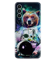 Samsung A23 A31 A32 A50 A51 A52 A53 A70 Kılıf Desenli Silikon Astronot Panda 1755