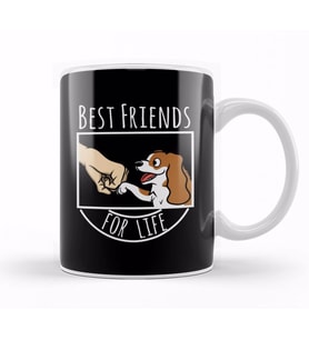 Cavalier King Charles Spaniel Best Friends For Life Kupa Bardak Porselen