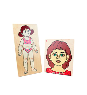 İnsan Vücudu,İnsan Yüzü Puzzle Set