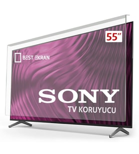 Sony XR-55X90J Tv Ekran Koruyucu - Sony 55" inç 139 cm Ekran Kırılmaz Koruyucu 