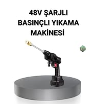 Basınçlı Yıkama Makinesi – 48V Güçlü Motor, 2 Pil Köpük Hazneli