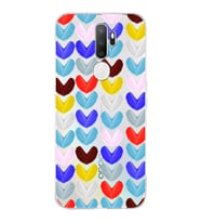 PrintiFy Oppo A5 2020  ile Uyumlu 1mm Slim Fit Water Color 1 Baskılı Şeffaf  Kılıf