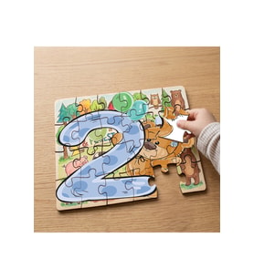 Sevimli Sayılar Tasarımlı 24 Parça Ahşap Çocuk Puzzle MPK0931