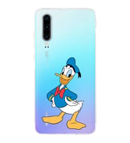 Huawei P30  Kamera korumalı Kapak Donald Duck Tasarımlı  Şeffaf Kılıf