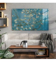 Van Gogh Almond Blossom Temperli Cam Dekoratif Duvar Tablosu
