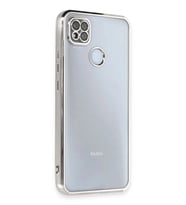 Durukar® Redmi 9C Kılıf Lensli Silikon - Gümüş
