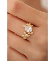 Sarmaşık Yüzük Kadın 14K  Gold