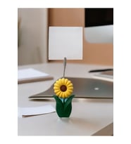 Ayçiçek Not - fotoğraf tutucu hediyelik ofis seti