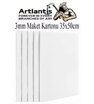 Maket Kartonu Beyaz Fotoblok 3 mm 35x50 cm 5 Adet Hobi Sanat Okul Köpüklü Straforlu Maket Kartonu
