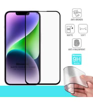 Microsonic Apple iPhone 14 Plus Seramik Matte Flexible Ekran Koruyucu Siyah
