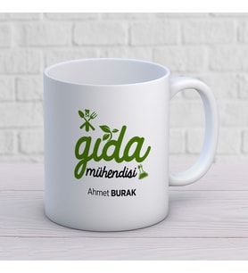 KİŞİYE ÖZEL GIDA MÜHENDİSİ MESLEK KUPA BARDAK
