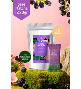 Berry Matcha Tekli Şase – 12 Günlük Özel Paket, 12x3 gr