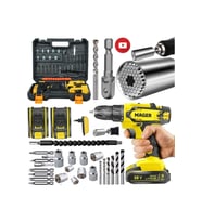 Akülü Şarjlı Vidalama Matkap 58 Wat 8 Ah Gator Grip Soket Hediyeli