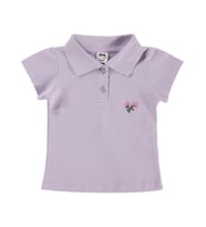 Civil Baby Çiçek Nakışlı Basic 6-18 Ay Tişört - Lila