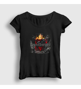 Presmono Kadın Siyah Crow Dream Theater T-Shirt 143609tt